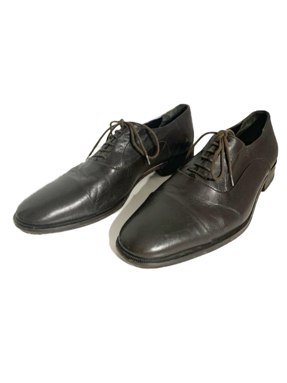 Vintage Bruno Magli The Park Avenue Leather Cap-Toe Lace Up Oxford Dress Shoes